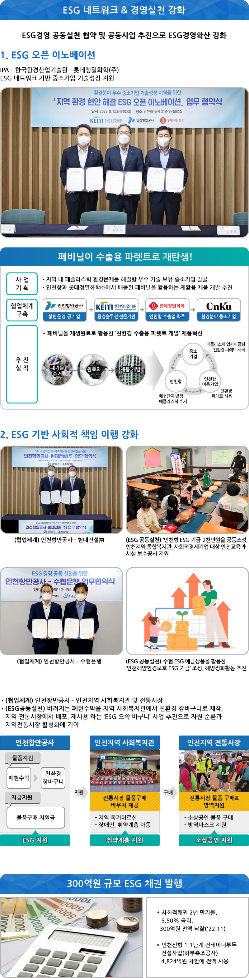 ESG 경영 주요 추진실적.자세한 설명은 아래를 참고하세요