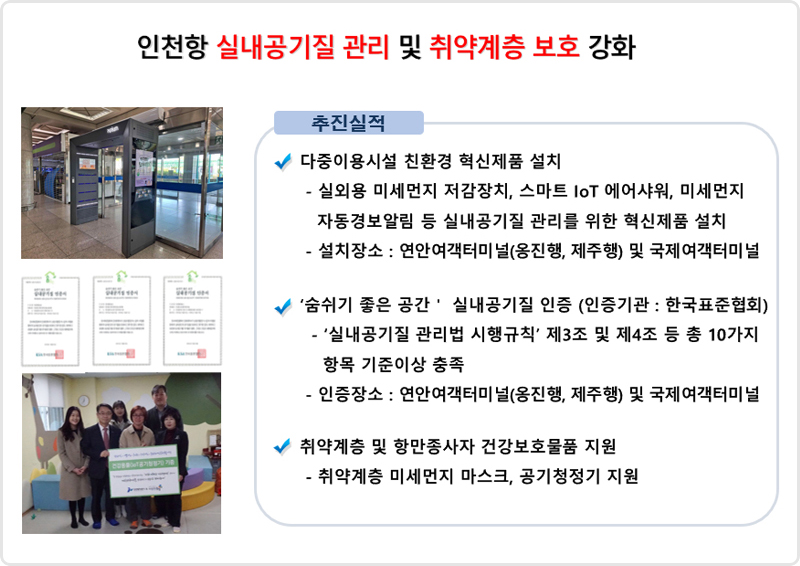 실내공기질 관리 및 건강 취약계층 보호 설명입니다. 자세한 내용은 아래 참조